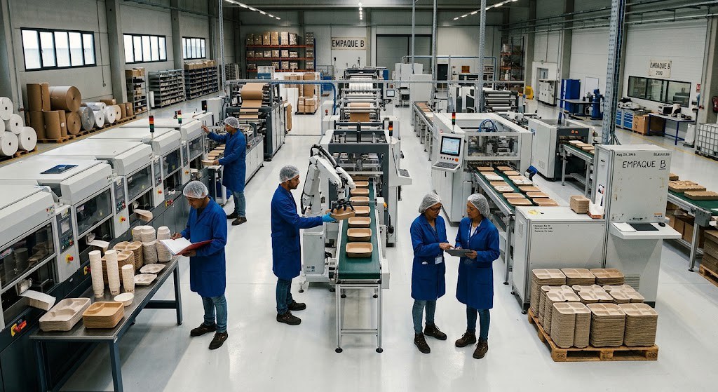 Equipo ArtePack en la fábrica